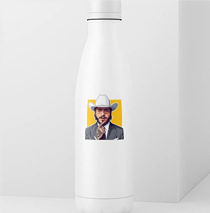 Post Malone Cowboy Hat Suit Sticker | Posty Portrait Decal | Modern Western Pop Art | Celebrity Fan Vinyl | Music Lover Gift | Posty Gift