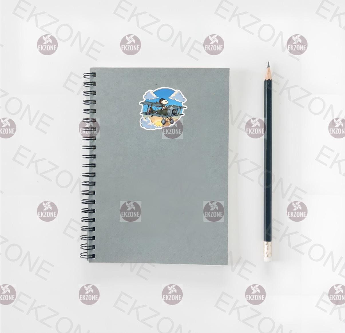 Snoopy Flying Plane Sticker | Peanuts Pilot Decal | Red Baron Dog Art | Vintage Aviation Vinyl | Cartoon Snoopy Fan Gift | Snoopy Pilot