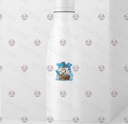 Snoopy On Sail Ship Sticker | Peanuts Sailing Captain Decal | Nautical Adventure Art | Classic Cartoon Vinyl | Ocean  Gift | Captain Snoopy