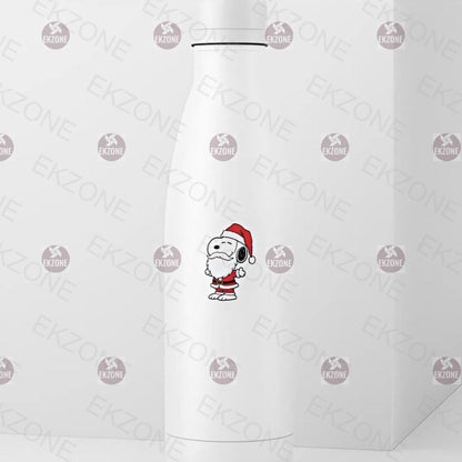 Snoopy Santa Claus Sticker | Peanuts Christmas Decal | Cute Holiday Art | Festive Dog Vinyl | Santa Hat Beard Gift | Nostalgic Winter Decor