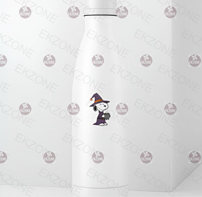 Snoopy Witch Wizard Sticker | Peanuts Halloween Decal | Cute Cauldron Art | Spooky Season Vinyl | Fall Decor Gift | Nostalgic Cartoon Magic