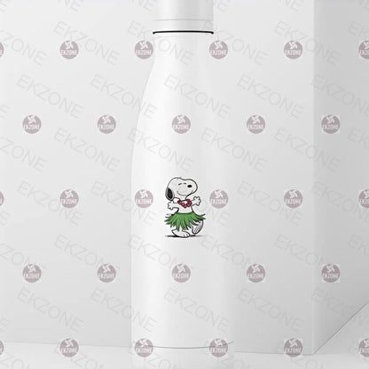 Snoopy Hula Dancing Sticker | Peanuts Hawaiian Decal | Aloha Beach Dog Art | Tropical Summer Vinyl | Lilo & Stitch Ohana Gift | Cute Hula