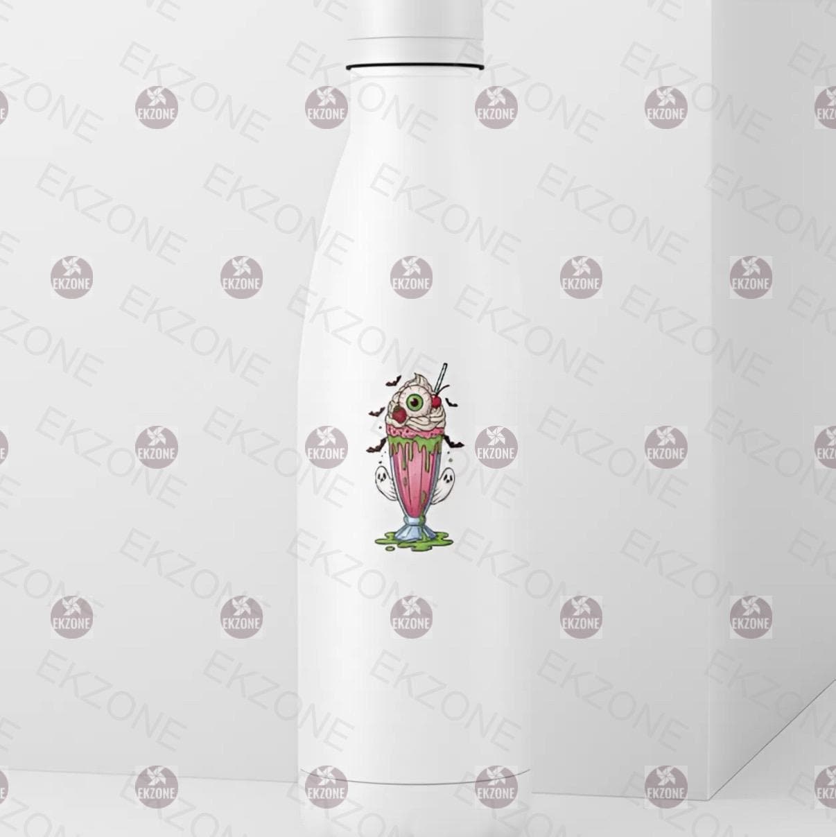 Spooky Milkshake Sticker | Halloween Food Decal | Creepy Cute Drink Art | Ghost Bat Vinyl | Spooky Season Gift | Horror Milkshake Laptop