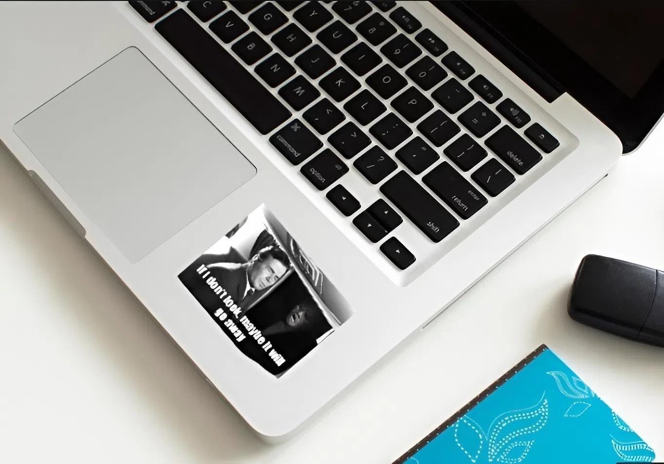 If I don't look Twilight Zone Sticker | Classic TV Meme Decal | Spooky Gremlin Vinyl | Retro Horror Fan Gift | Vintage Black and White