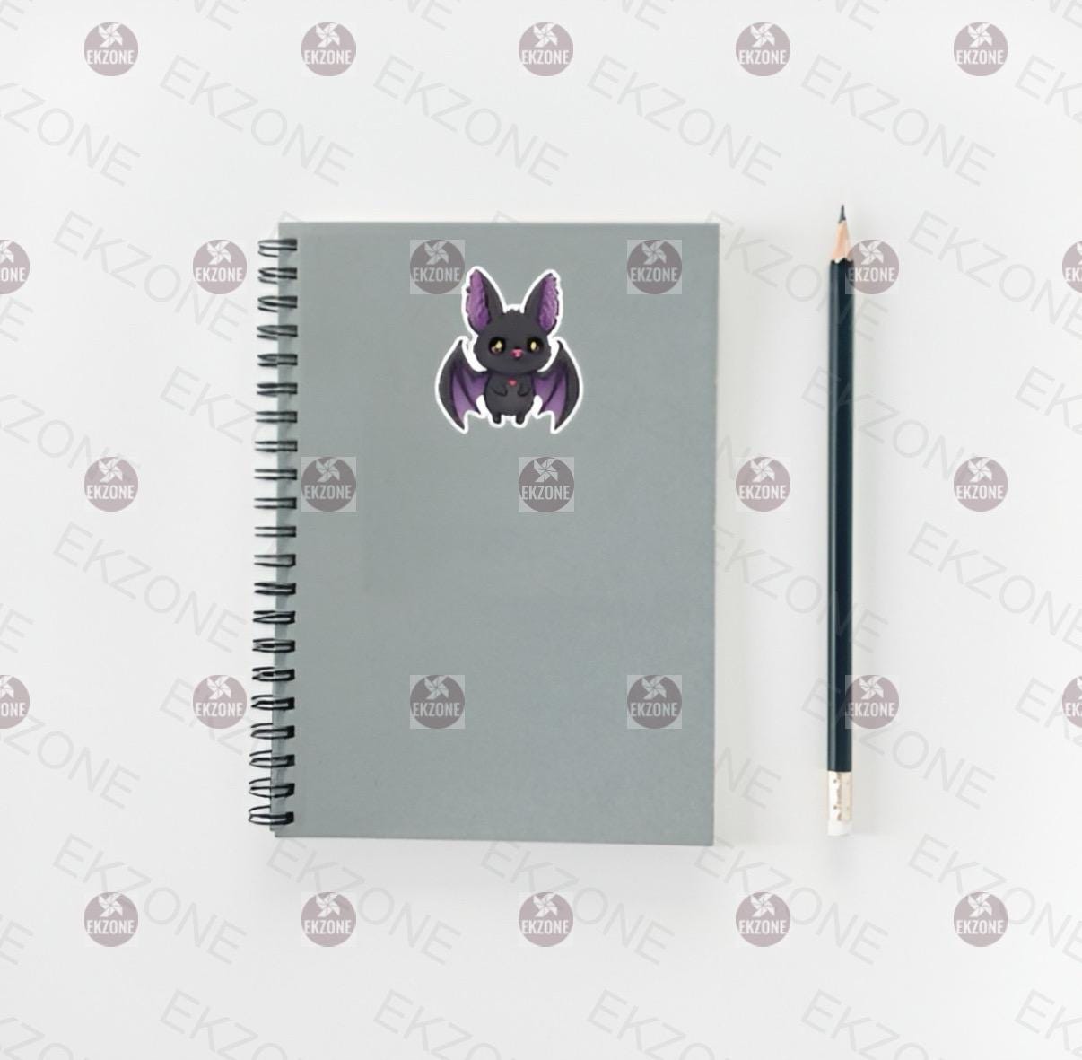 Cute Bat Sticker | Kawaii Animal Decal | Spooky Cute Art | Halloween Bat Vinyl | Adorable Bat Lover Gift | Creepy Cute Laptop Sticker
