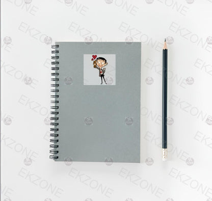 Mr. Bean & Teddy Sticker | Love Heart Decal | Funny British Comedy Art | Nostalgic Cartoon Vinyl | Mr Bean Fan Gift | Cute Bear Lover