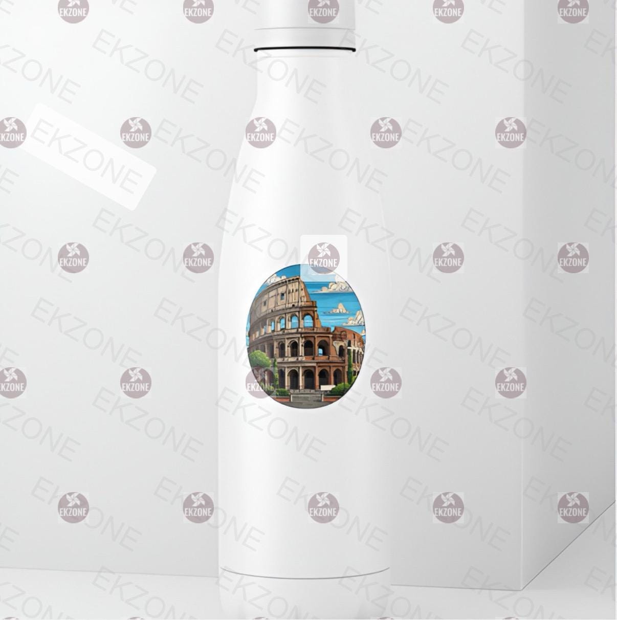 Rome Colosseum Sticker | Italian Landmark Decal | Travel Souvenir Art | Roman Empire Vinyl | Europe Trip Gift | Pop Art Rome Laptop Sticker