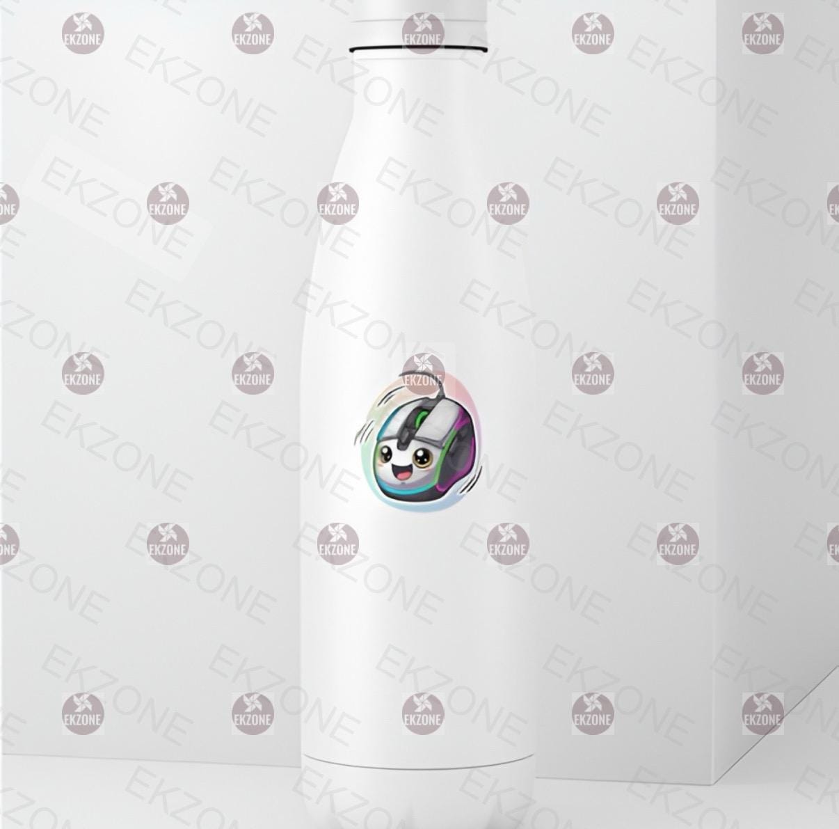 Cute Gaming Mouse Sticker | Kawaii Gamer Decal | RGB Tech Art | Video Game Vinyl | Gamer Gift | PC Gaming Laptop Sticker | Adorable Mouse