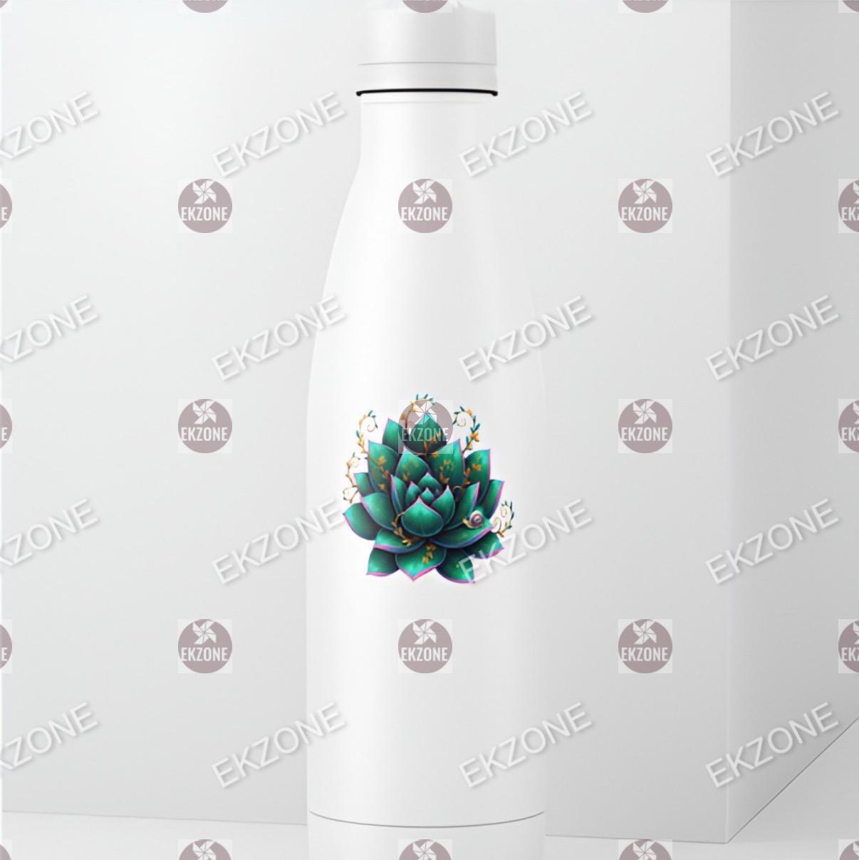 Glow in Dark Magical Lily Sticker | Enchanted Flower Decal | Mystical Lotus Art | Luminous Botanical Vinyl | UV Reactive Plant Gift