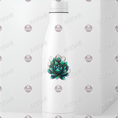 Glow in Dark Magical Lily Sticker | Enchanted Flower Decal | Mystical Lotus Art | Luminous Botanical Vinyl | UV Reactive Plant Gift