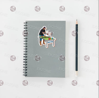 Post Malone Beer Pong Sticker | Funny Party Decal | Cowboy Posty Art | Post Malone Pop Star Vinyl | Drinking Game Gift | Music Lover Merch