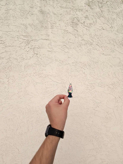 Transparent Lava Lamp Sticker | Psychedelic Retro Decal | Clear Vinyl Groovy Art | 90s Nostalgia | Liquid Motion Lamp Gift | Hippie Vibes