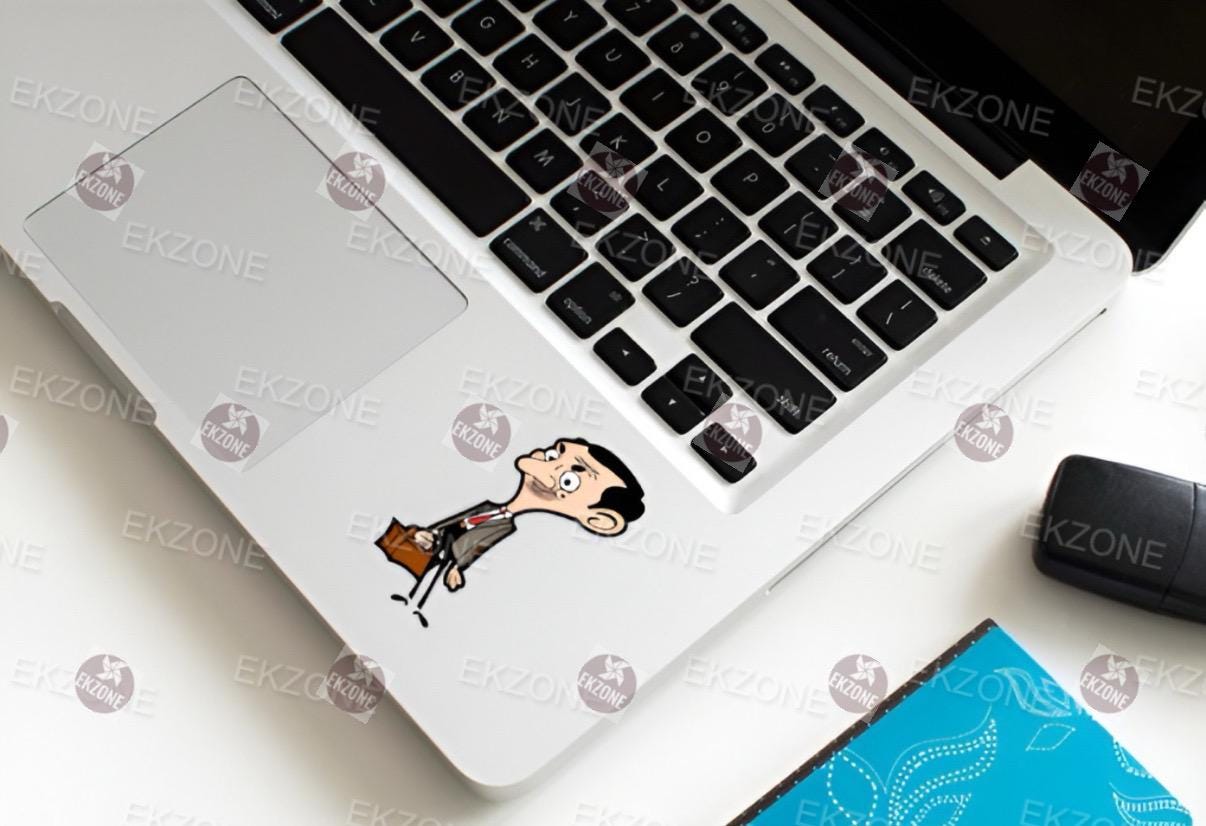 Mr. Bean Suitcase Sticker | Funny Classic TV Decal | British Humor Art | Nostalgic Travel Gift | Comedic Laptop