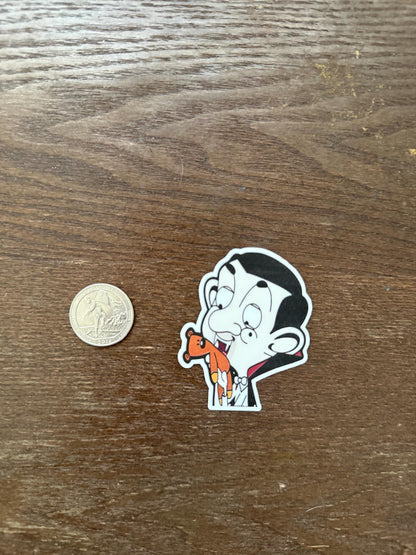 Mr. Bean Vampire Sticker | Funny Halloween Decal | Count Dracula Costume Art | Nostalgic TV Show Gift | Spooky Cute Vinyl | Fall Decor