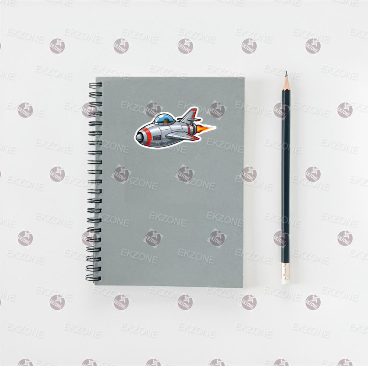 Retro Rocket Ship Sticker | Vintage Sci Fi Decal | Space Adventure Art | Classic Cartoon Spaceship Vinyl | Astronaut Gift | Nostalgic Laptop