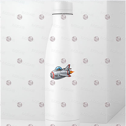 Retro Rocket Ship Sticker | Vintage Sci Fi Decal | Space Adventure Art | Classic Cartoon Spaceship Vinyl | Astronaut Gift | Nostalgic Laptop