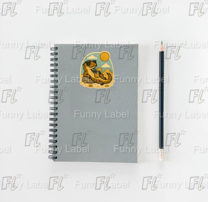 Holographic Gecko Sticker – Cool Lizard Decal for Laptops, Water Bottles & Hydroflasks – Desert Aesthetic Reptile Sticker – Waterproof Vinyl