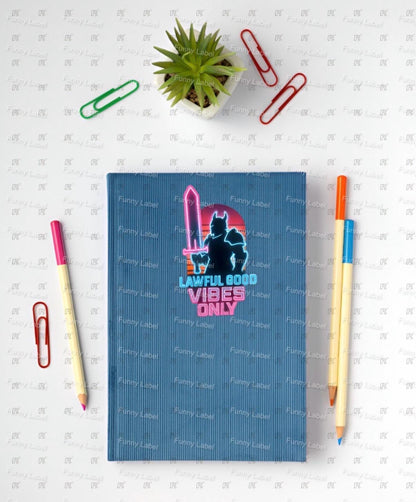 DND Paladin Sticker - Lawful Good Vibes Only - Funny RPG Gift - Synthwave Aesthetic Decal - Dungeon Master Gift - Neon Knight Art