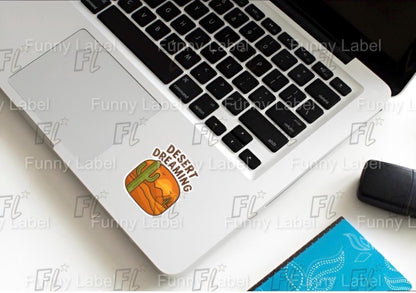 Desert Dreaming Sticker - Saguaro Cactus Decal - Arizona Sunset Vinyl - Southwest Hiking Gift - Waterproof Water Bottle Sticker