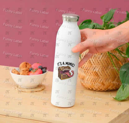 It's A Mimic Sticker - Funny DND Monster Decal - RPG Treasure Chest Trap - Dungeon Master Gift - Tabletop Gaming Art - Sticker for Stanley