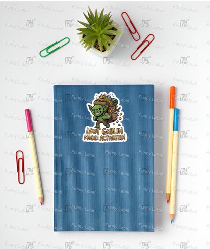 Loot Goblin Mode Sticker - Funny RPG Gamer Decal