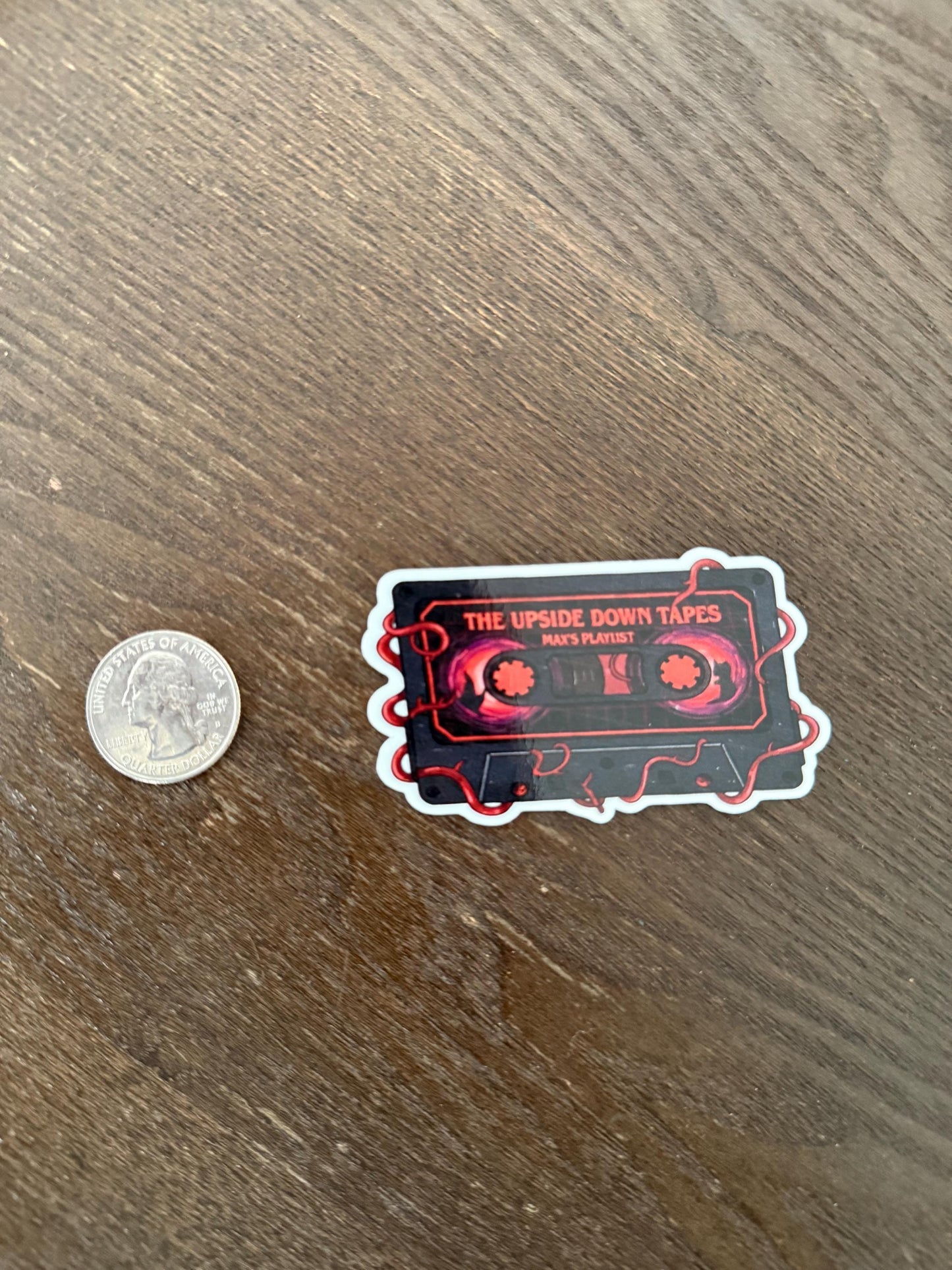 Max Mayfield Upside Down Playlist Sticker | Max’s Playlist Sticker | Hawkins Cassete | Running Up That Hill Vibe | Welcome To Hawkins Decal