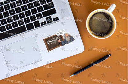 DND Wizard Sticker - The Answer Is Fireball - Funny RPG Spell Decal - Dungeon Master Gift - Sorcerer Laptop Sticker - Waterproof Vinyl