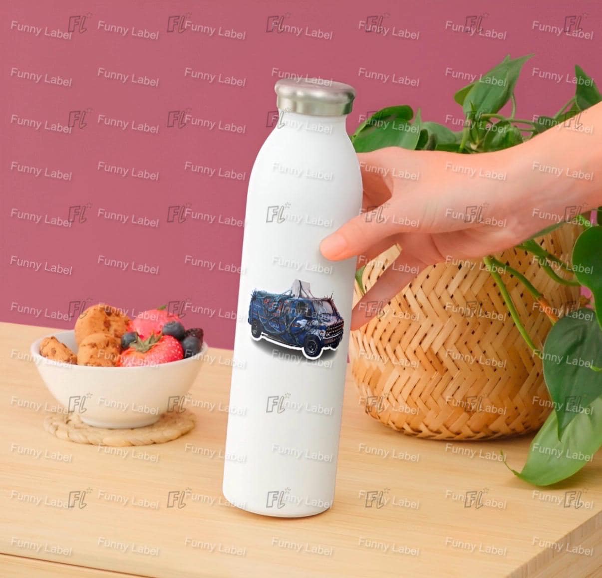 WSQK The Squawk Upside Down Sticker | Hawkins Radio Van | Welcome to Hawkins Decal | Retro Van Sticker | Sticker for Laptop, Hydro-Flask